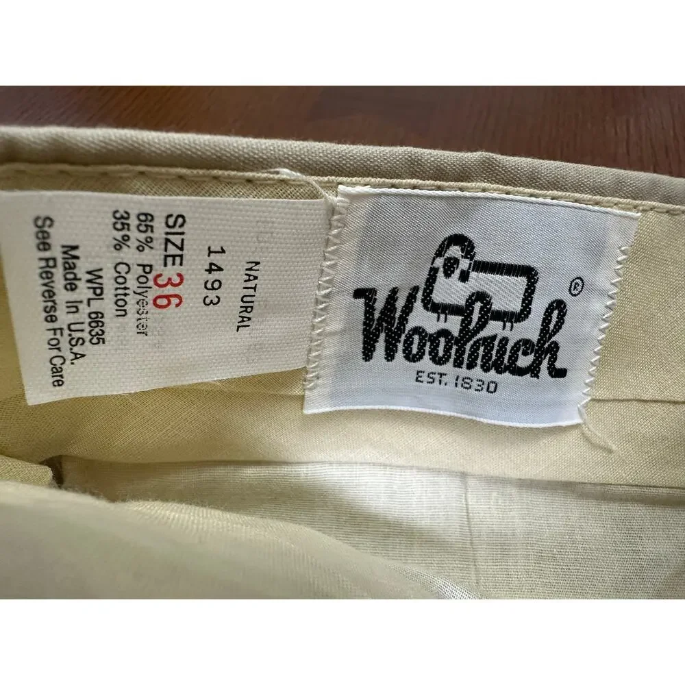 VTG NOS 70s 80s Woolrich Nippenose Work Trousers Size 36 USA Made Deadstock